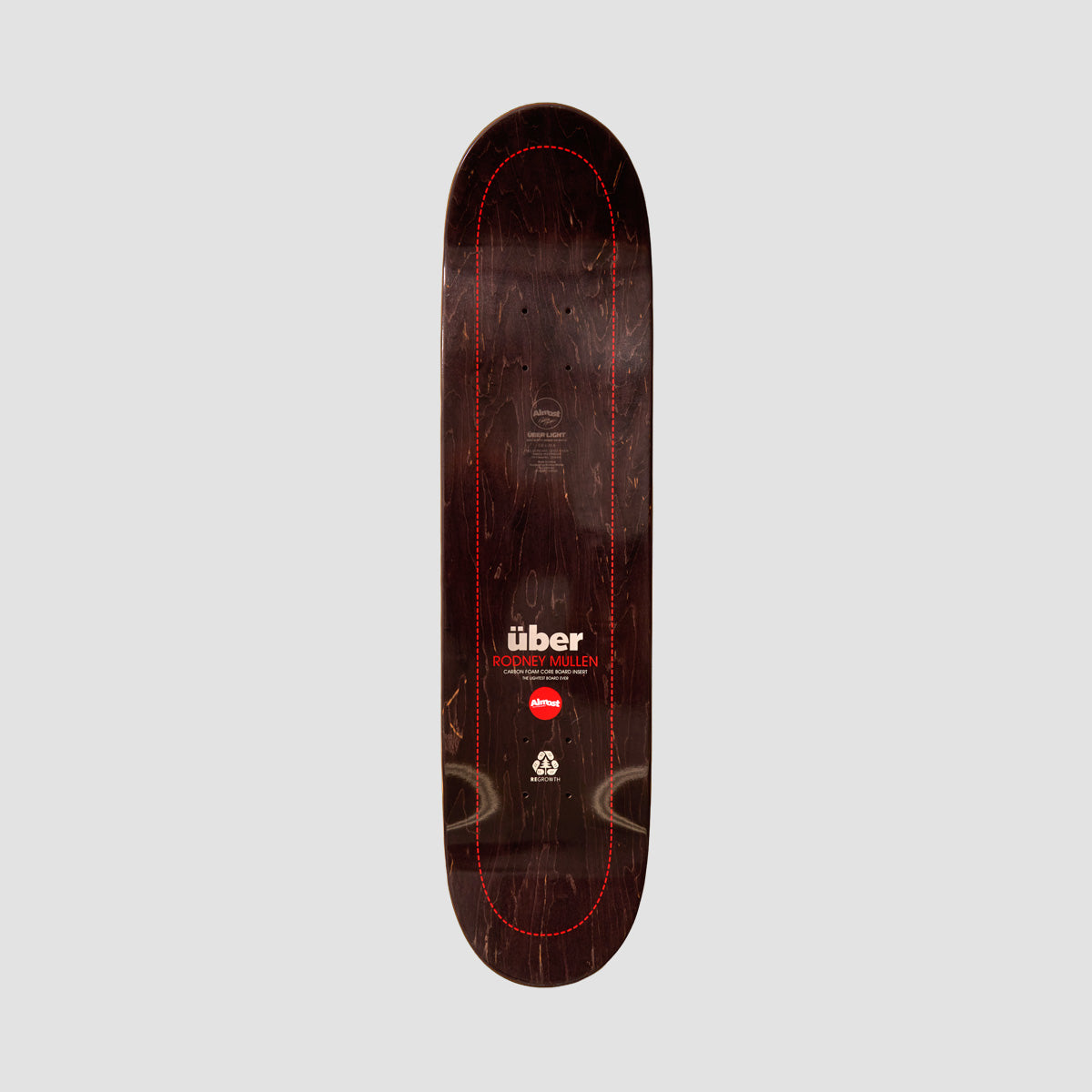 Almost Uber Elite Skateboard Deck Rodney Mullen/Black - 8.25"