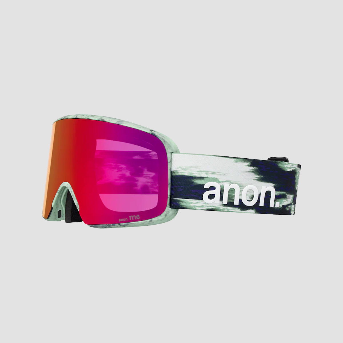 Anon M6 Snow Goggles Family Tree/Perceive Sunny Red + Bonus Lens Perceive Cloudy Burst + MFI Face Mask