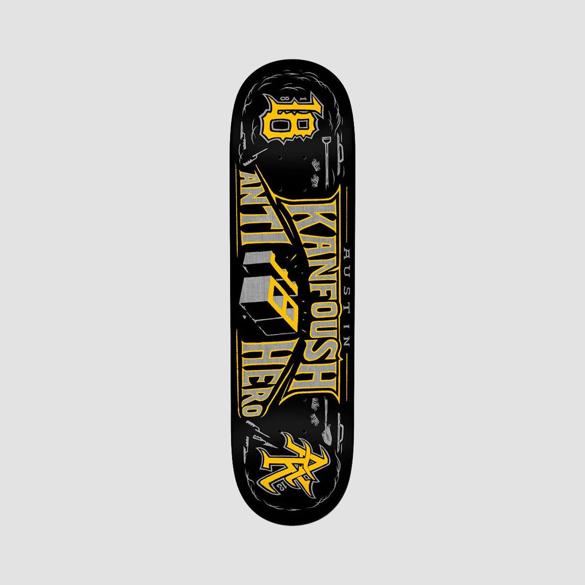 Antihero Customs Austin Kanfouch Skateboard Deck - 8.25"