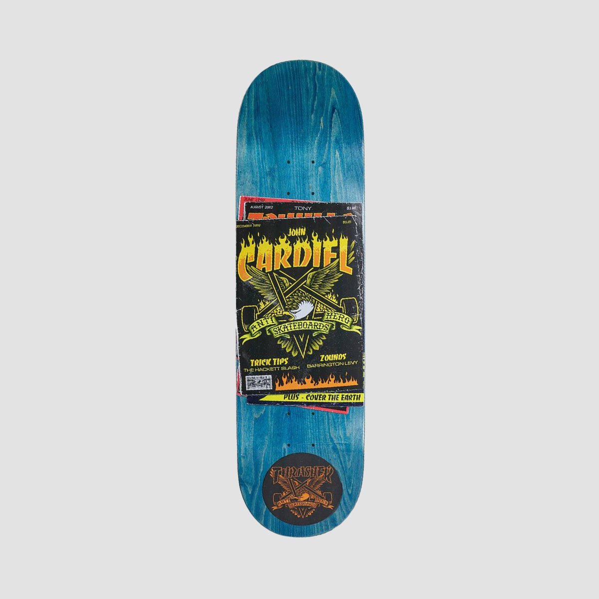 Antihero X Thrasher Collab John Cardiel Skateboard Deck Various Stains - 8.62"