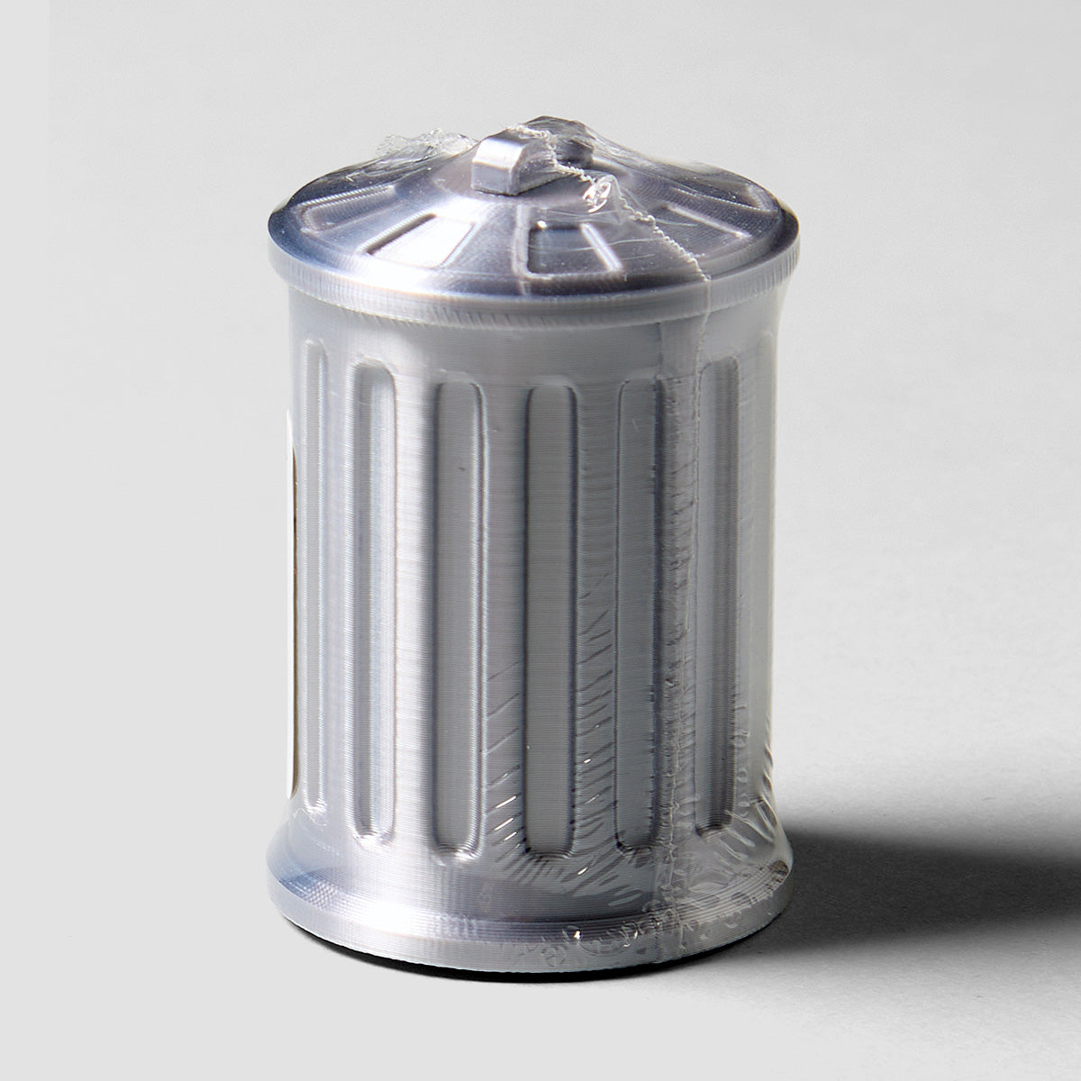 Artizan Fingerboard 3D Printed Trash Can Silver