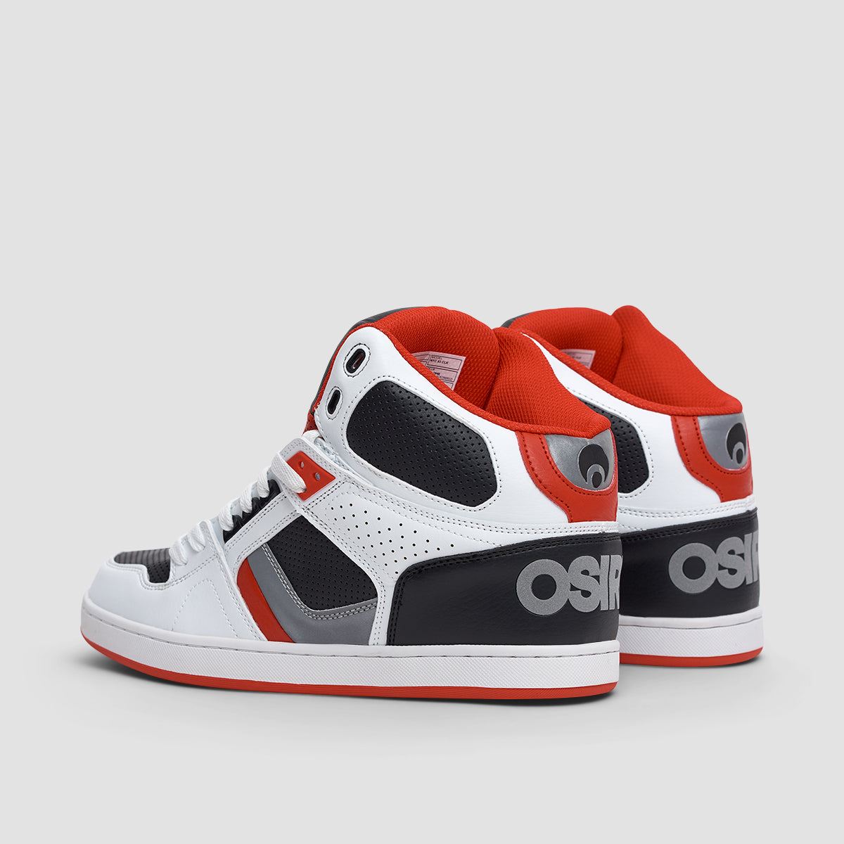 Osiris NYC 83 CLK Shoes - White/Black/3M/Red