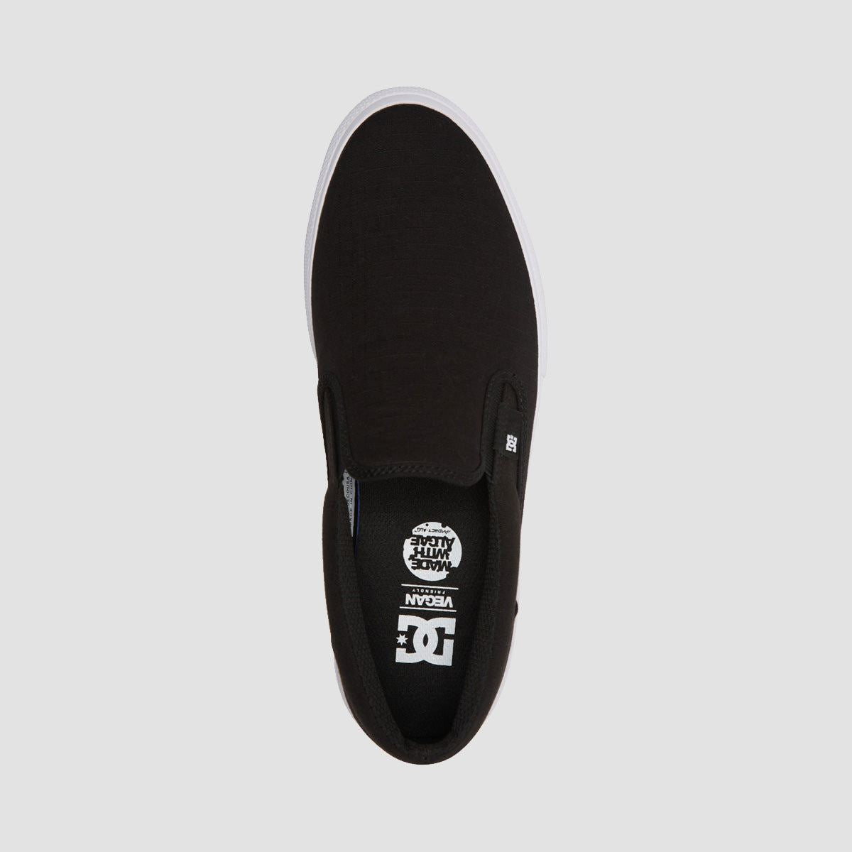 DC Manual TXSE Slip-On Shoes - Black/Black/White