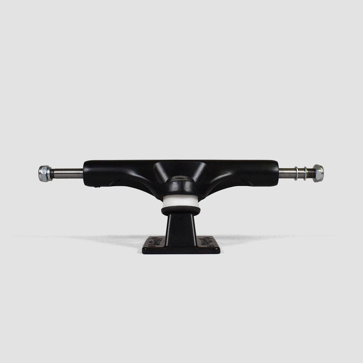 Slappy ST1 Inverted Hollow Lights/Ultra Low Kingpin Skateboard Trucks 1 Pair Matte Black/Black Gold - 9"