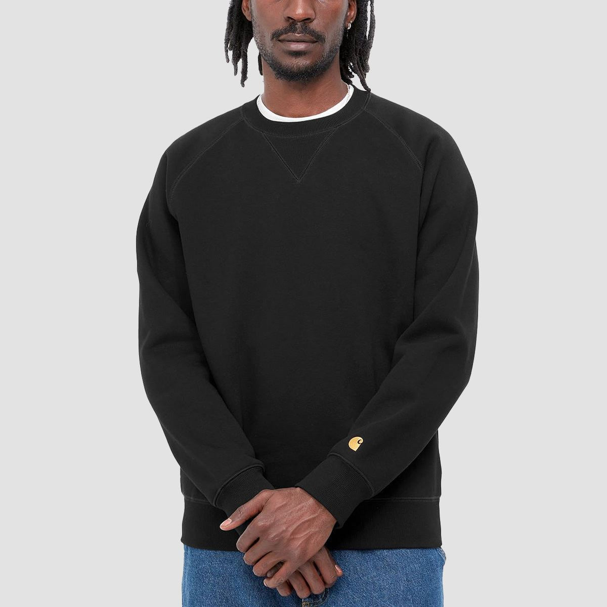 Carhartt WIP Chase Crew Sweatshirt Black/Gold