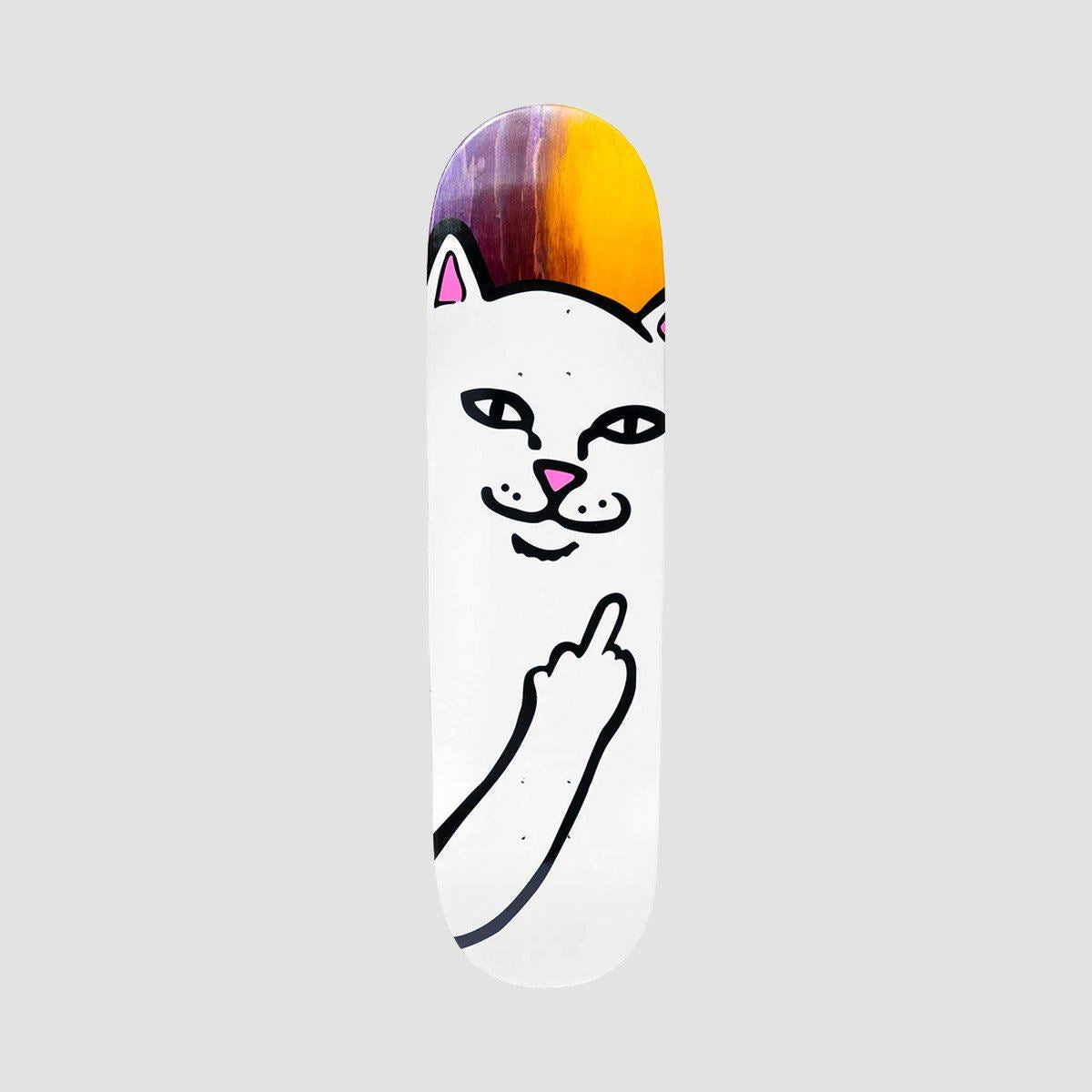 Ripndip Lord Nermal Skateboard Deck Purple/Yellow - 8"