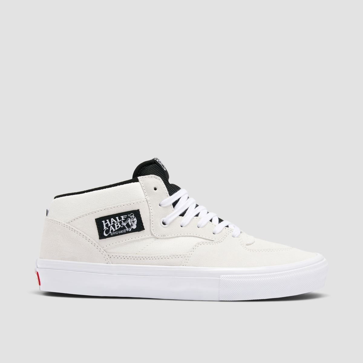 Vans Skate Half Cab Mid Top Shoes - White/Black