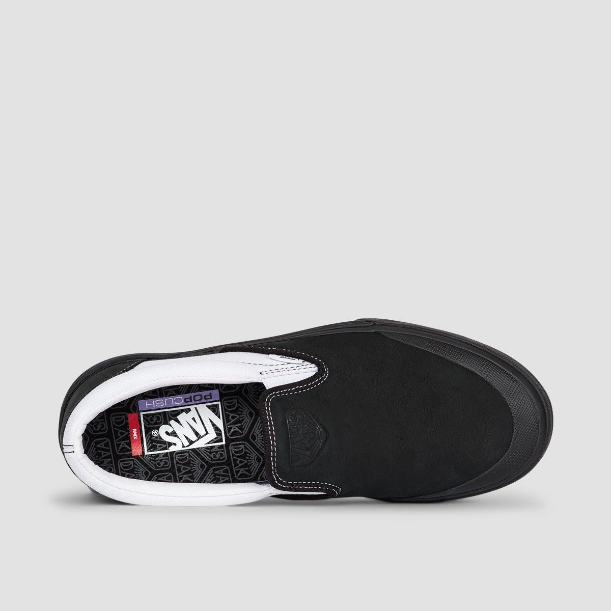 Vans Bmx Slip-On Shoes - Dak Black/White