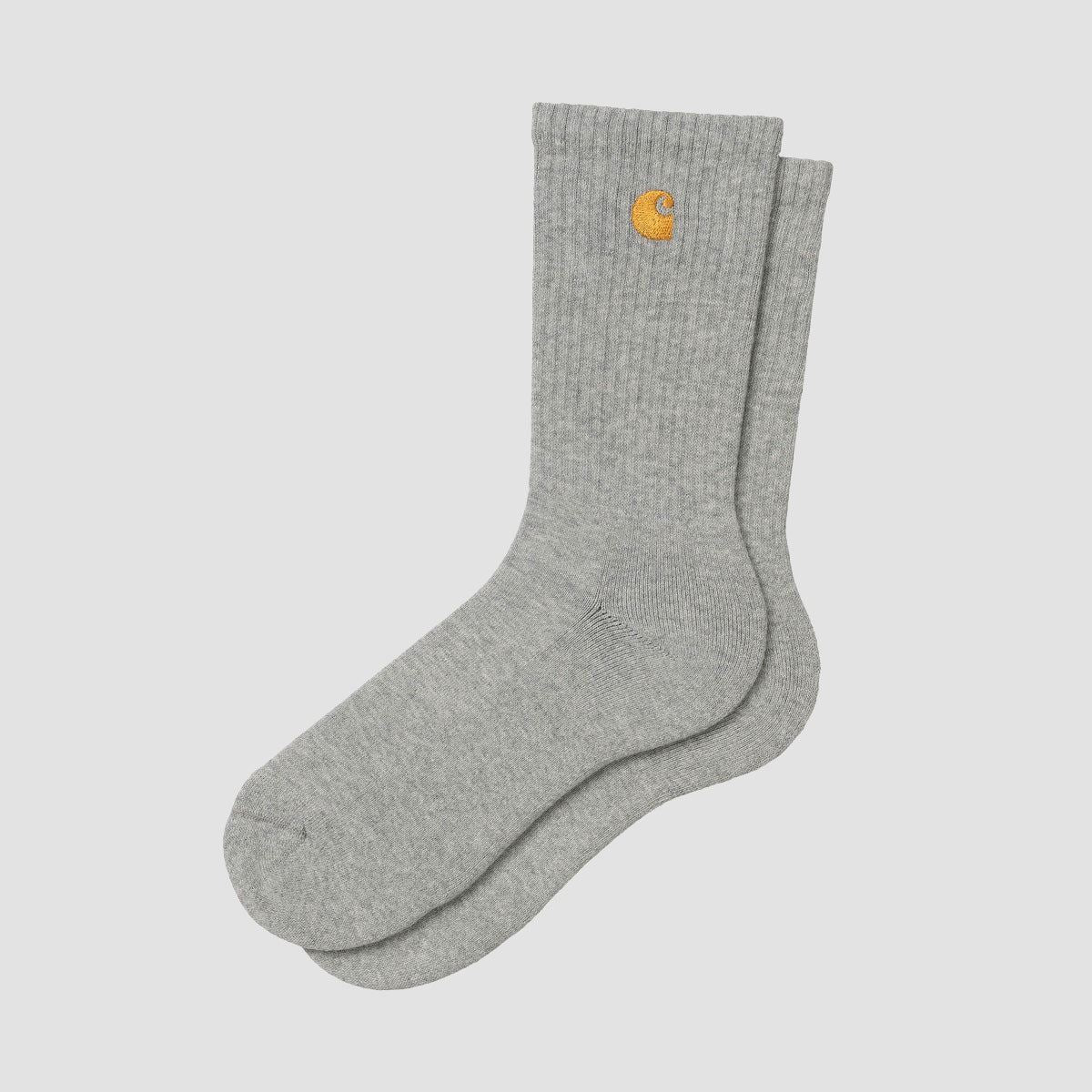 Carhartt WIP Chase Socks Grey Heather/Gold