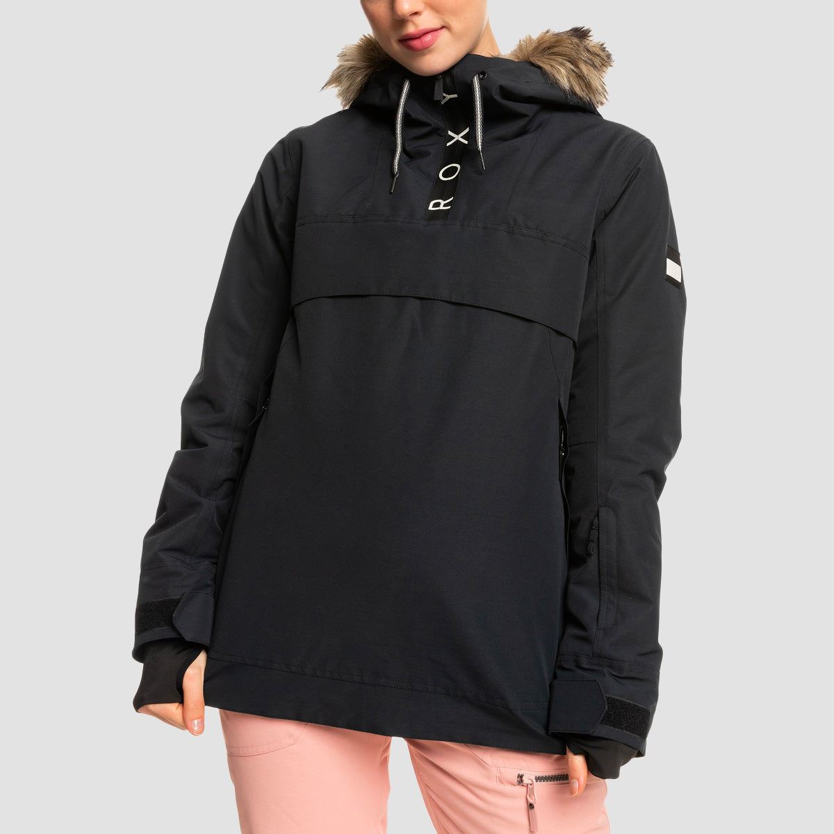 Roxy Shelter 10K Pullover Snow Jacket True Black - Womens