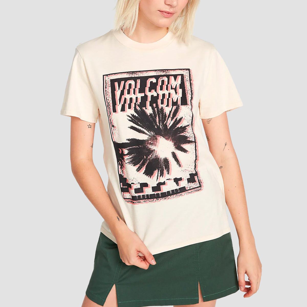 Volcom Coco Ho BF T-Shirt Sand - Womens