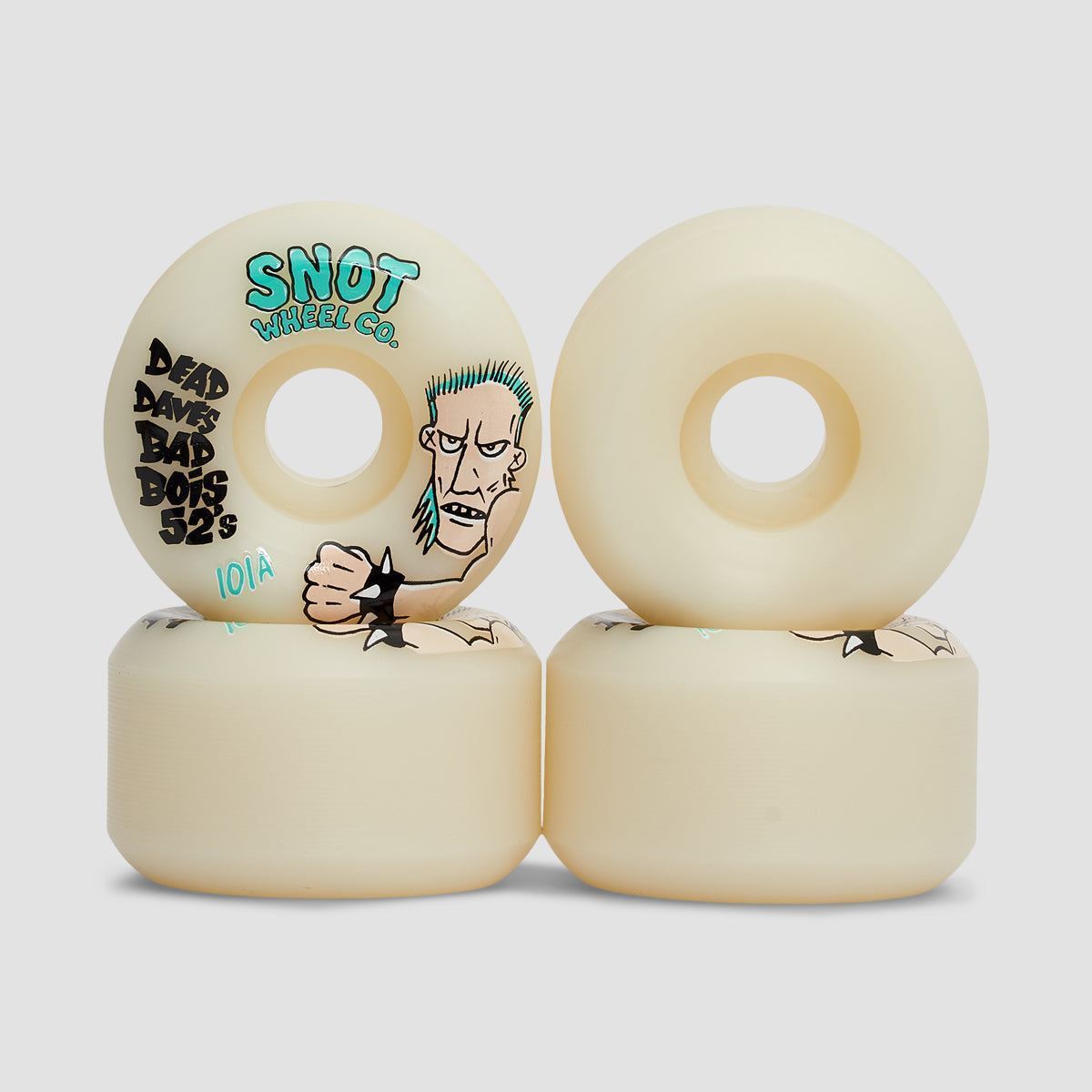 Snot Dead Daves Bad Boys 101A Conical Skateboard Wheels Raw 52mm