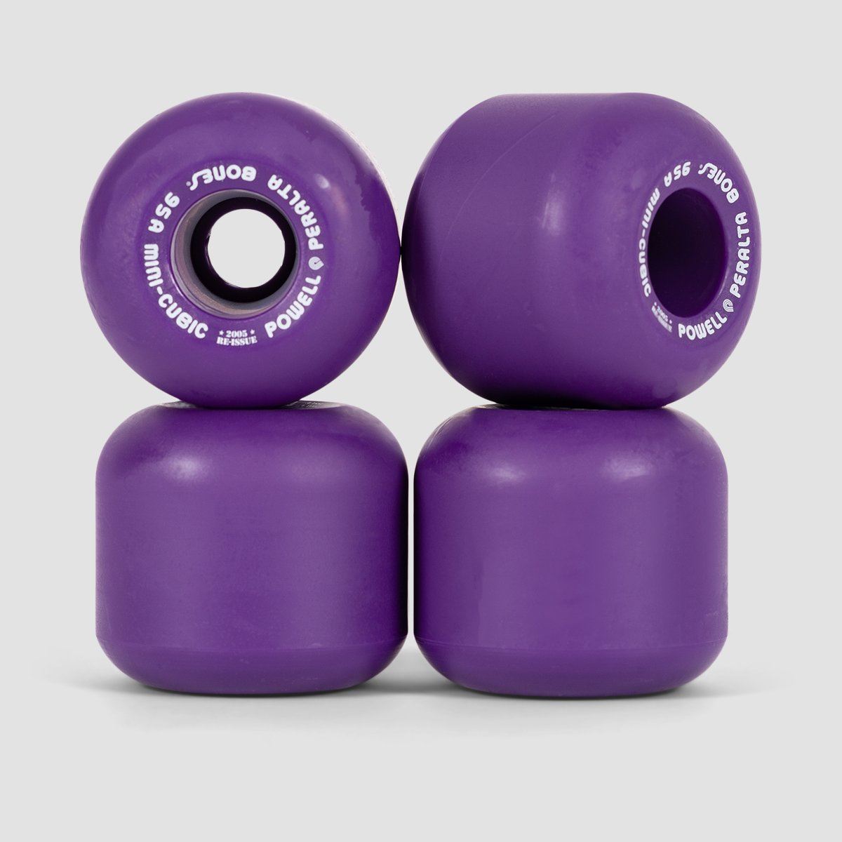 Powell Peralta Mini Cubic 95A Skateboard Wheels Purple 64mm