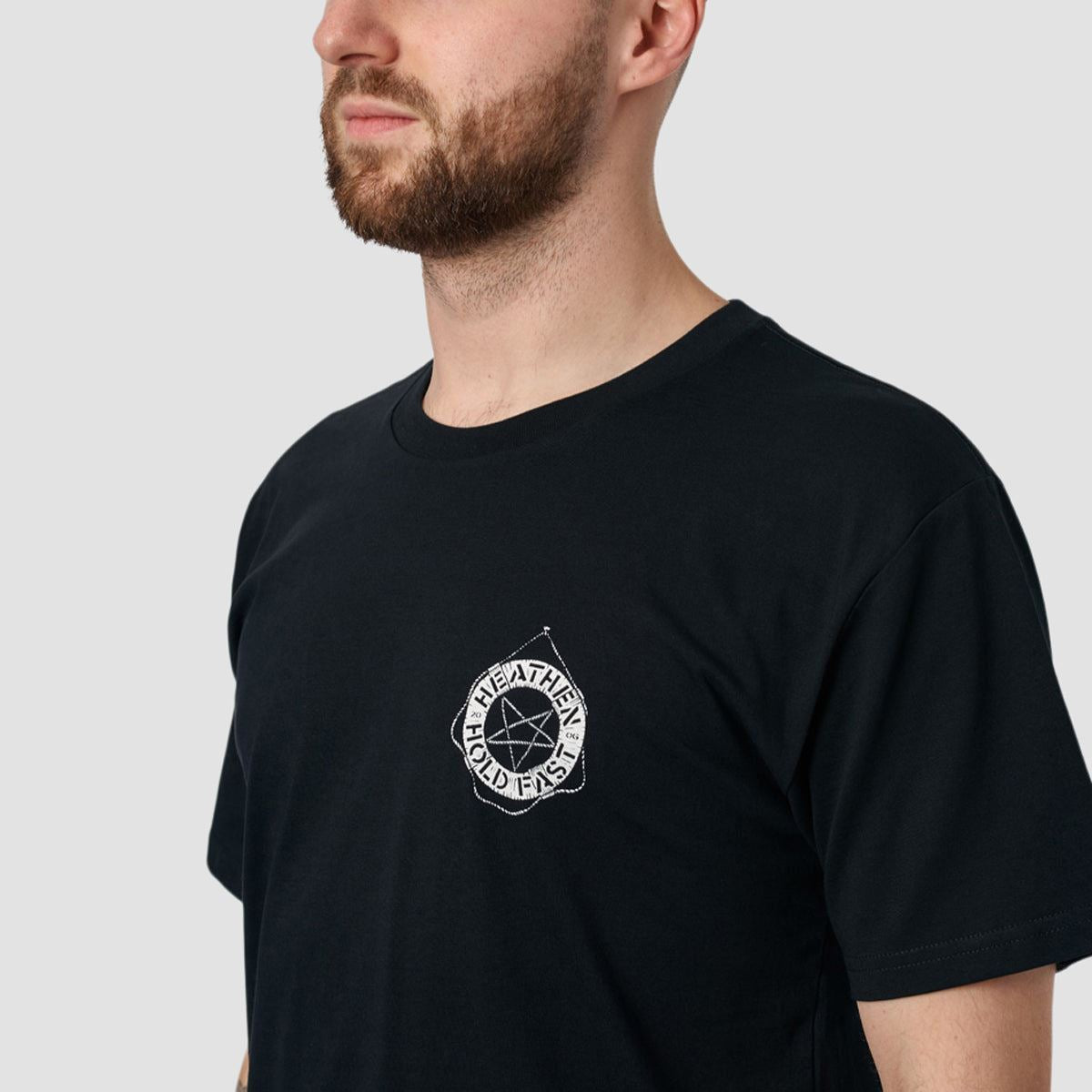 Heathen Stormy Seas T-Shirt Black