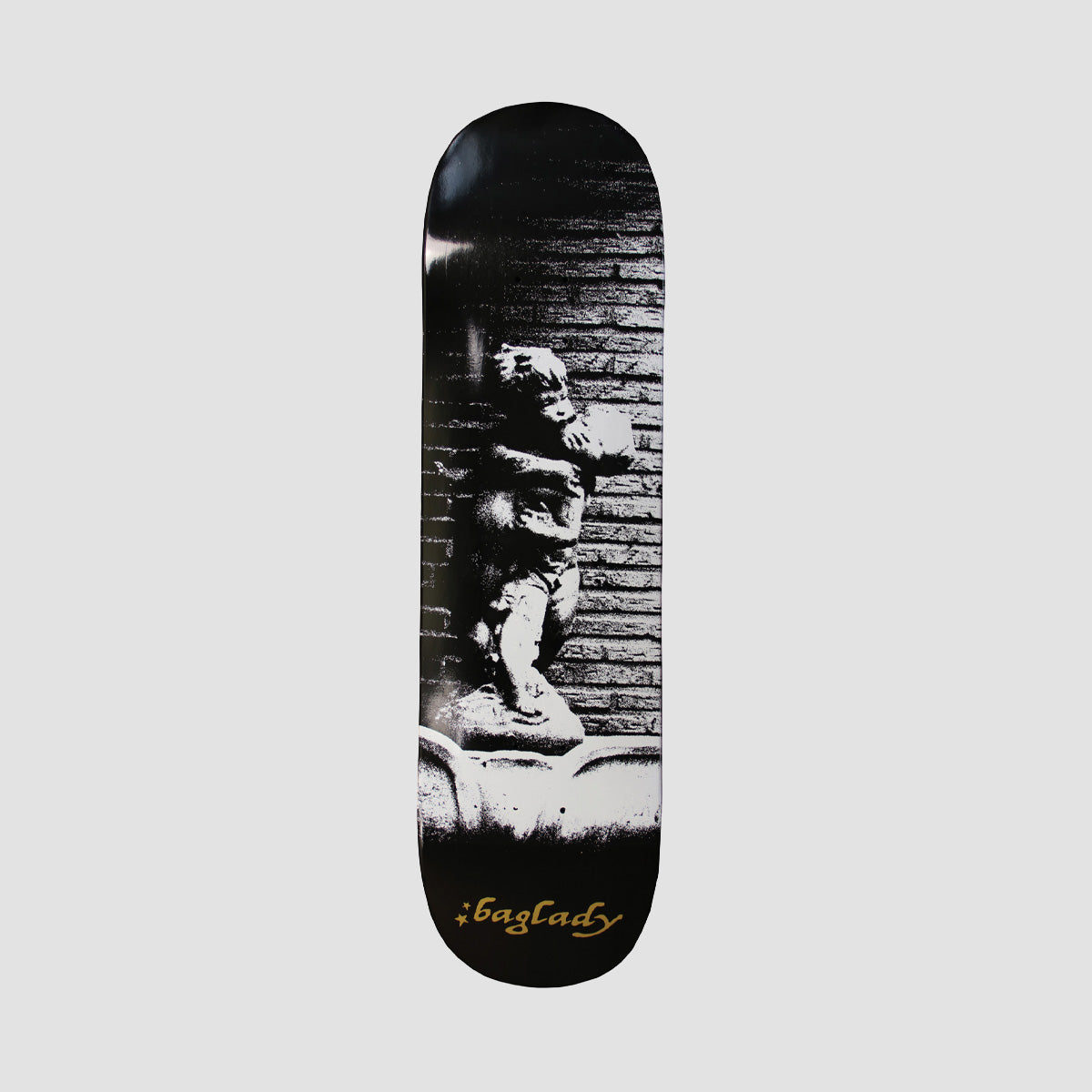 Baglady Cherub Skateboard Deck Black Dip - 8.5"
