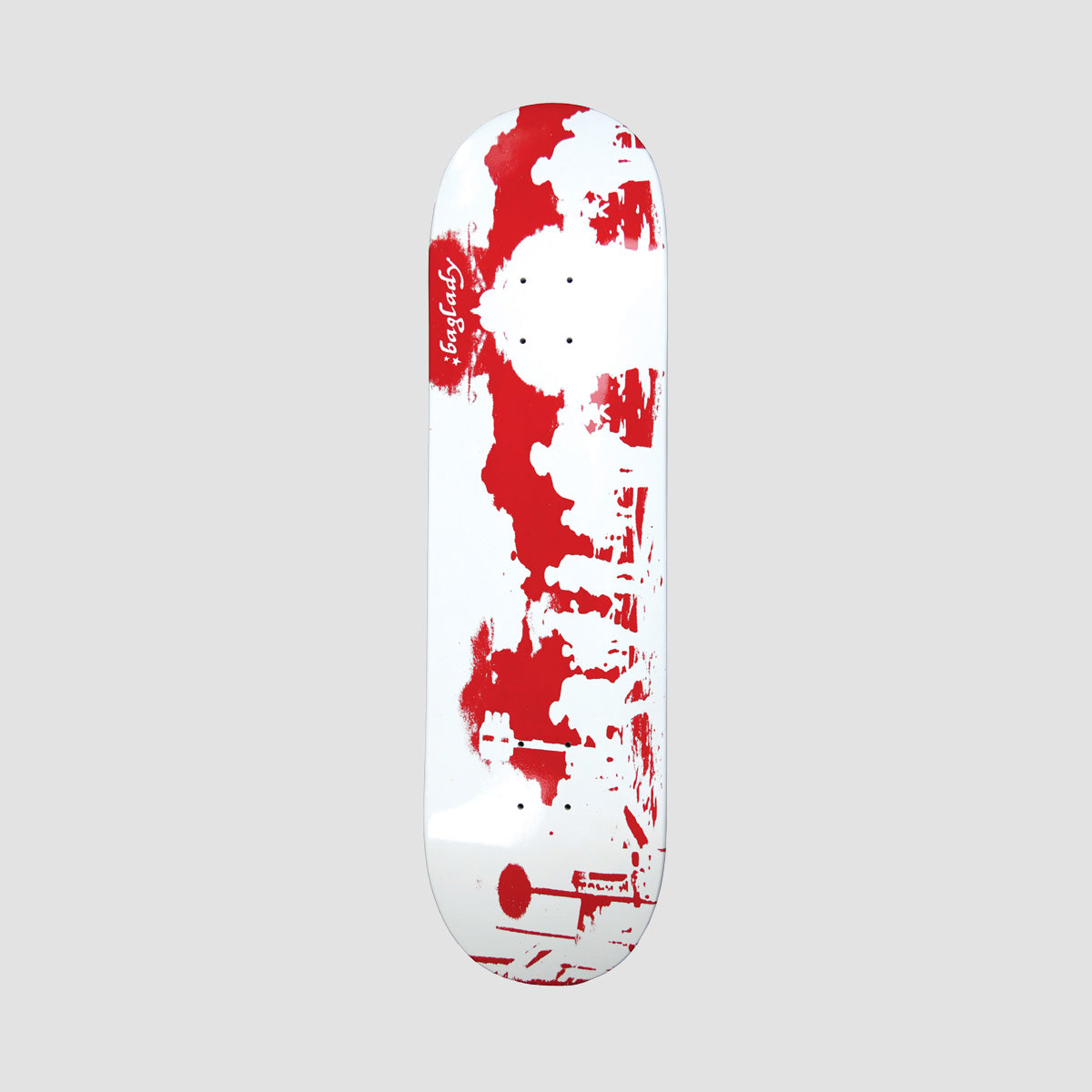 Baglady Linger Skateboard Deck White Dip - 8.25"