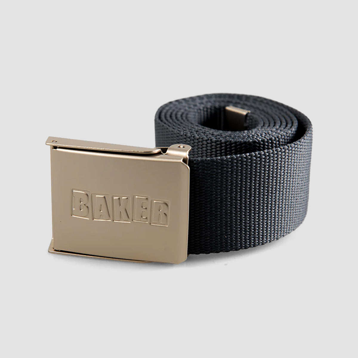 Baker Brand Logo Web Belt Black