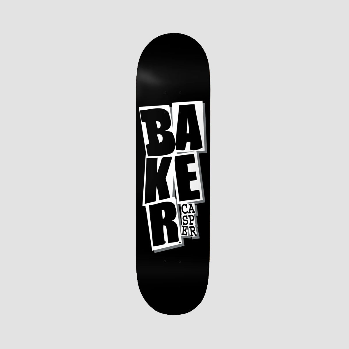 Baker Casper Brooker Stacked B Squared Shape Skateboard Deck Black - 8.5"