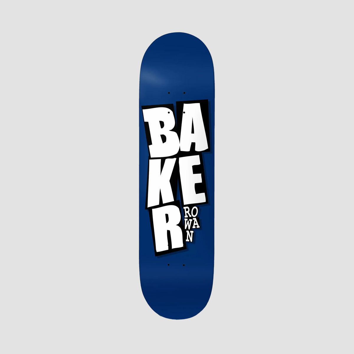 Baker Rowan Zorilla Stacked B Squared Shape Skateboard Deck Blue - 8.25"