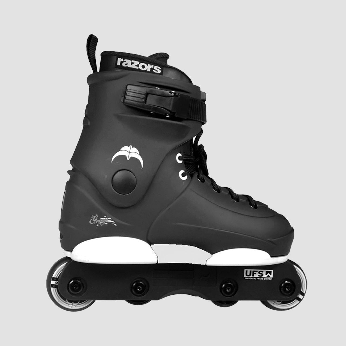 Razors Genesys 4W Adjustable Aggressive Skates Black/White 2-5uk - Kids