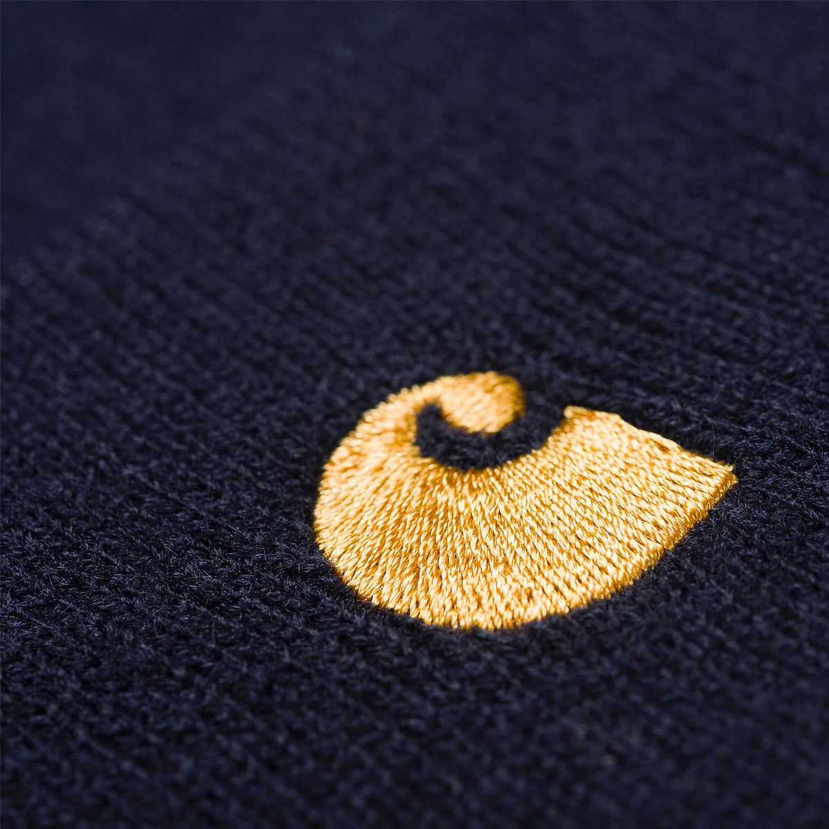 Carhartt WIP Chase Beanie Dark Navy/Gold