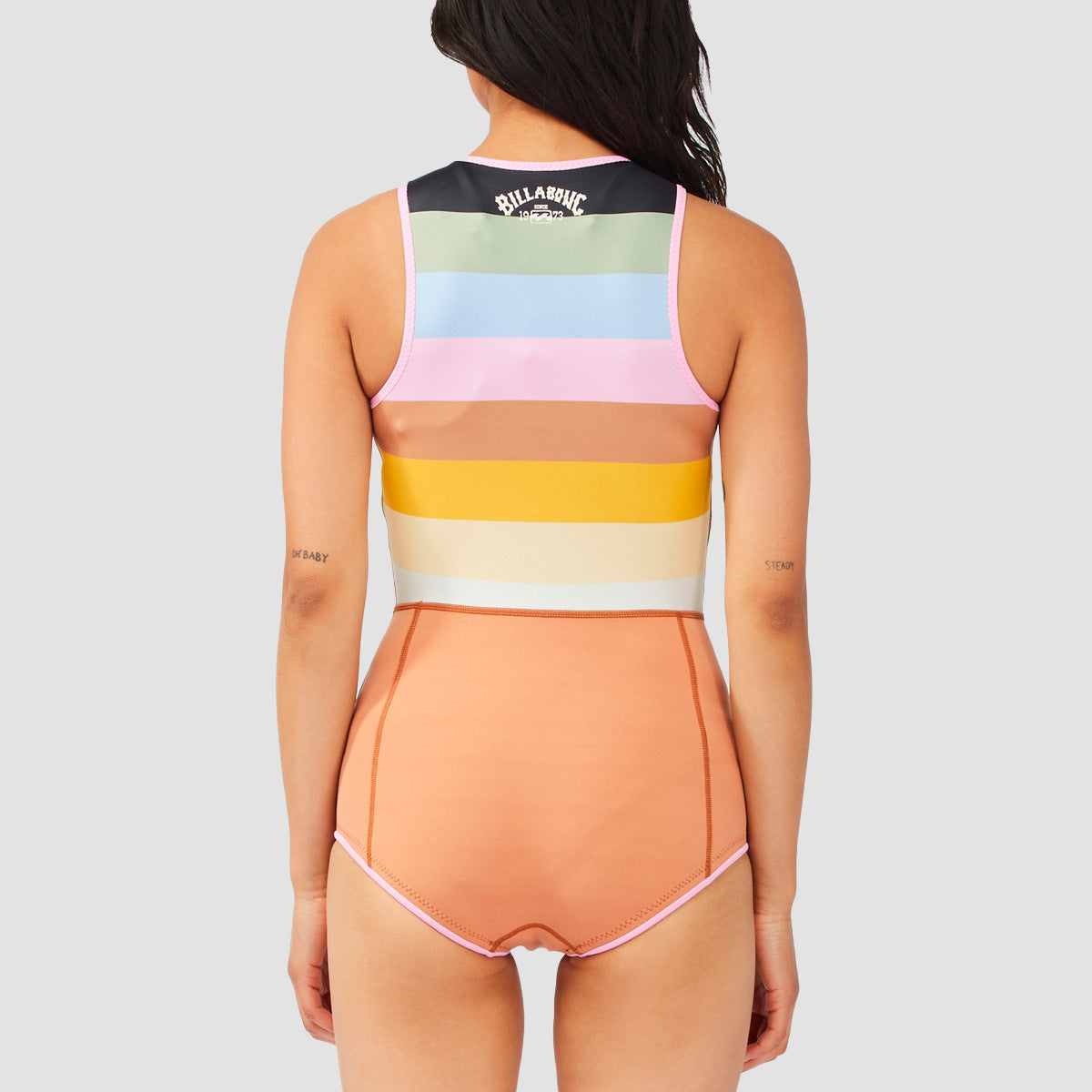 Billabong 1mm Sol Sista Sleeveless Shorty Wetsuit Paradise Stripe - Womens