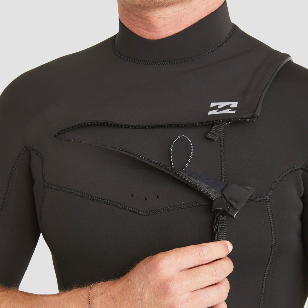 Billabong Absolute 2/2mm Chest Zip Short Sleeve Wetsuit Black