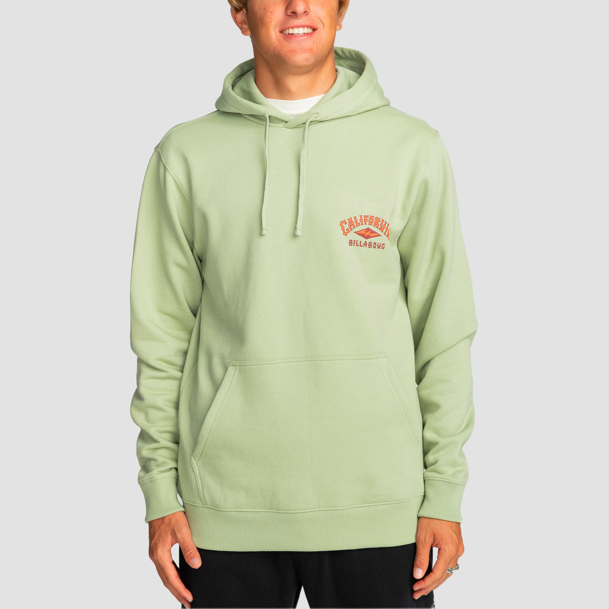 Billabong Arch Dreamy Place Pullover Hoodie Light Sage