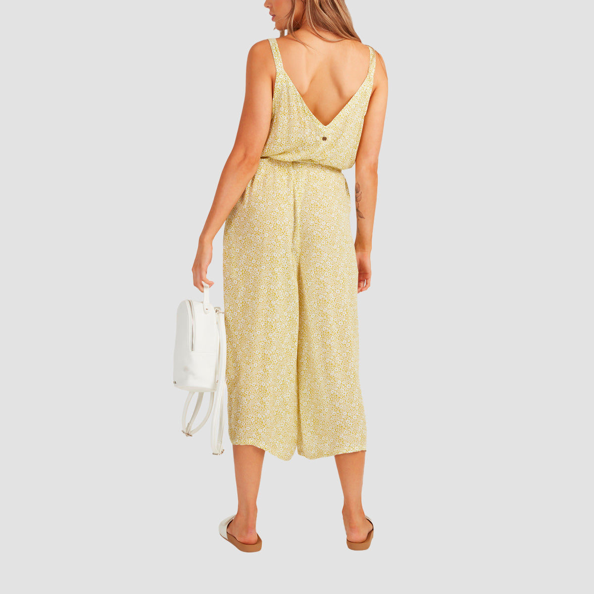 Billabong Little Whisper Jumpsuit Lime - Womens