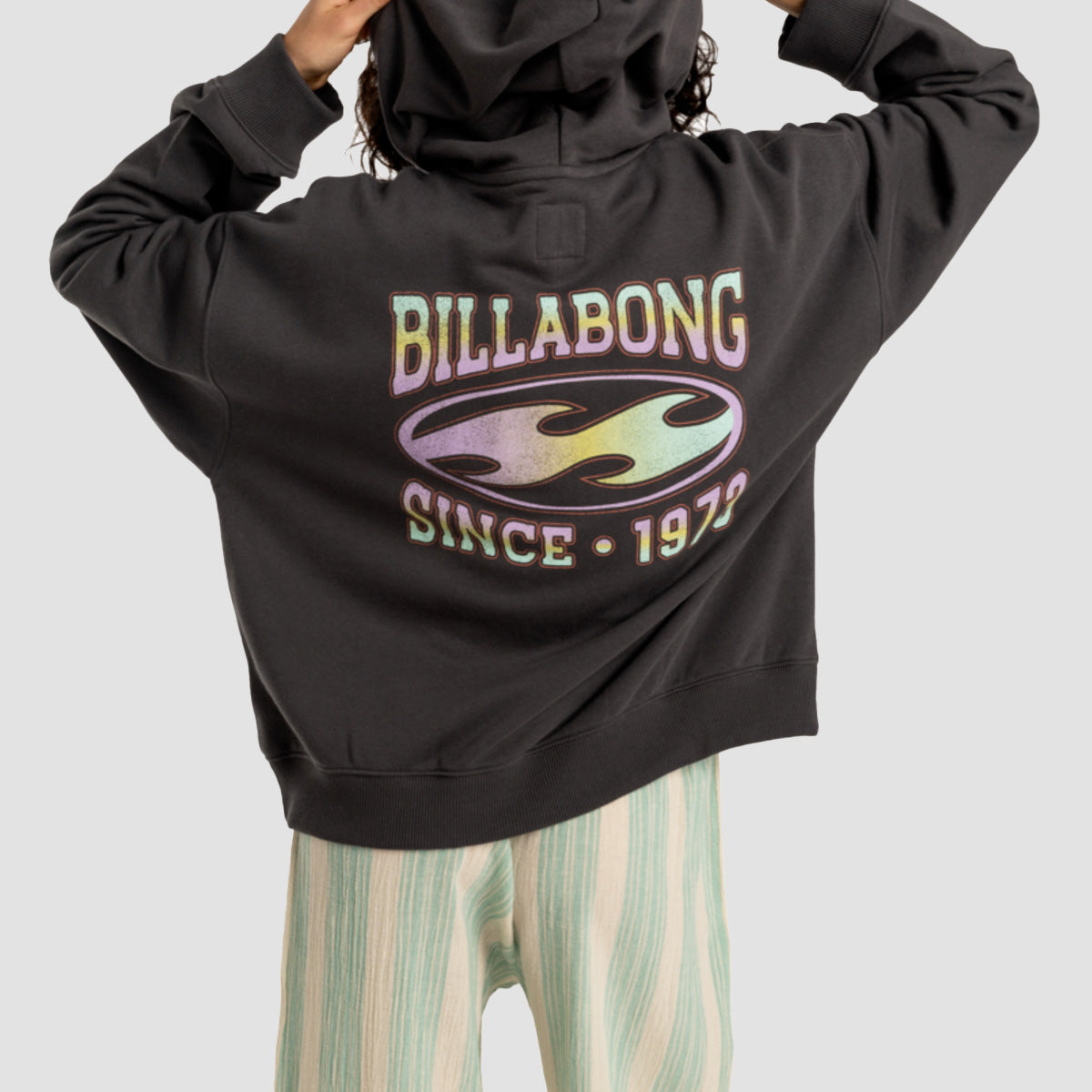 Billabong Nices Vibes Zip Hoodie Off Black - Womens