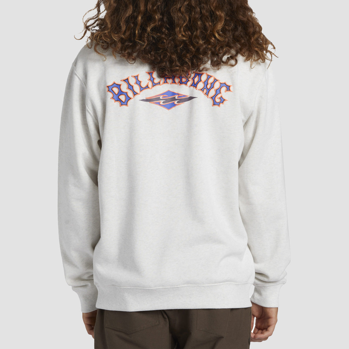 Billabong Short Sands Crew Sweatshirt Oatmeal Heather