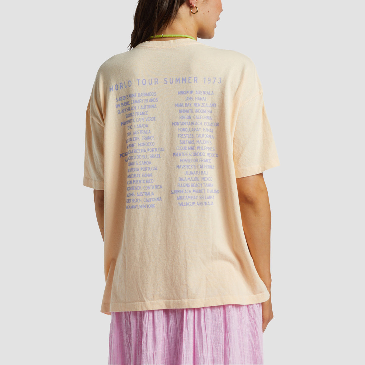 Billabong Since 73 Oversized T-Shirt Peach Whip - Womens