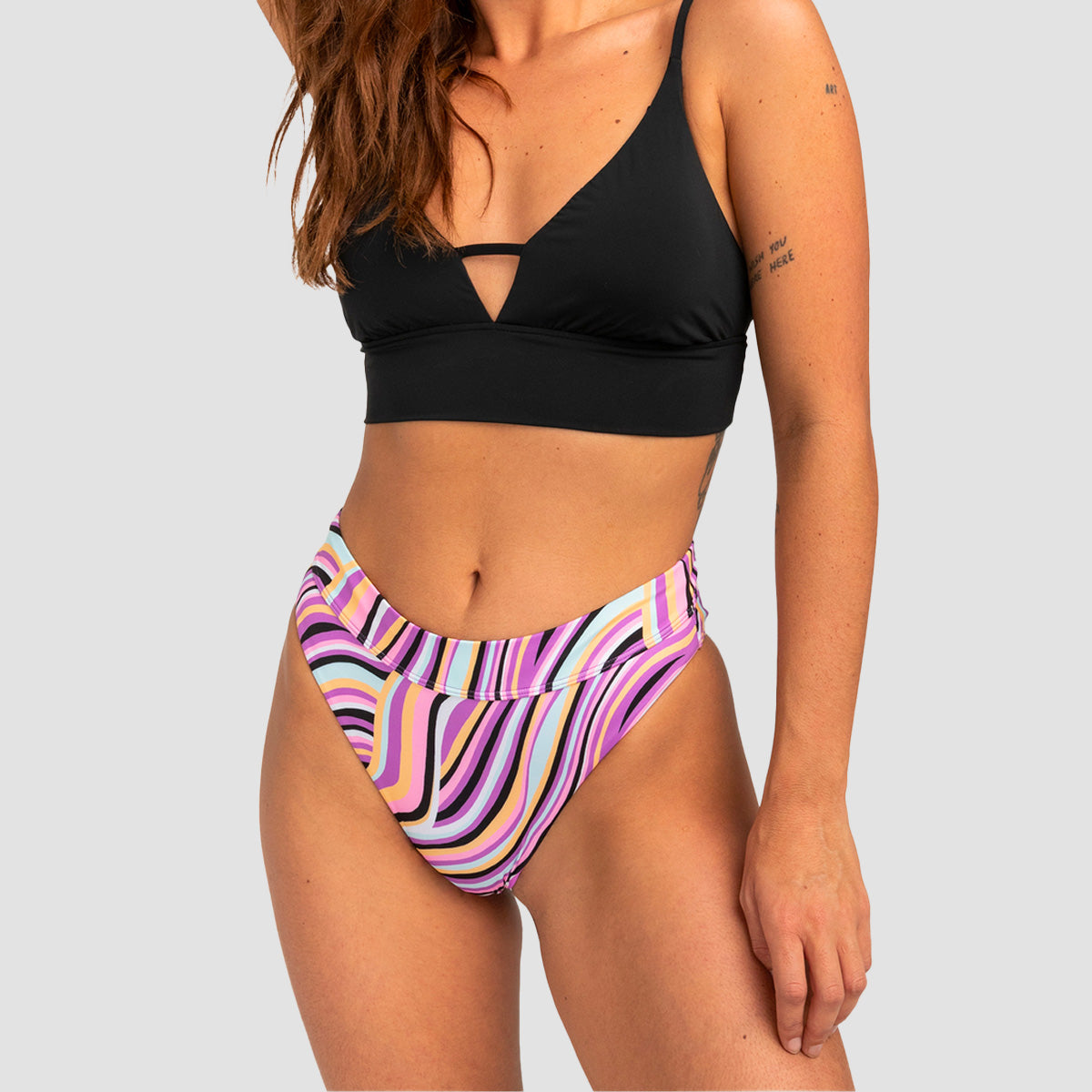 Billabong Sol Searcher Maui Rider Bikini Bottoms Stripes - Womens