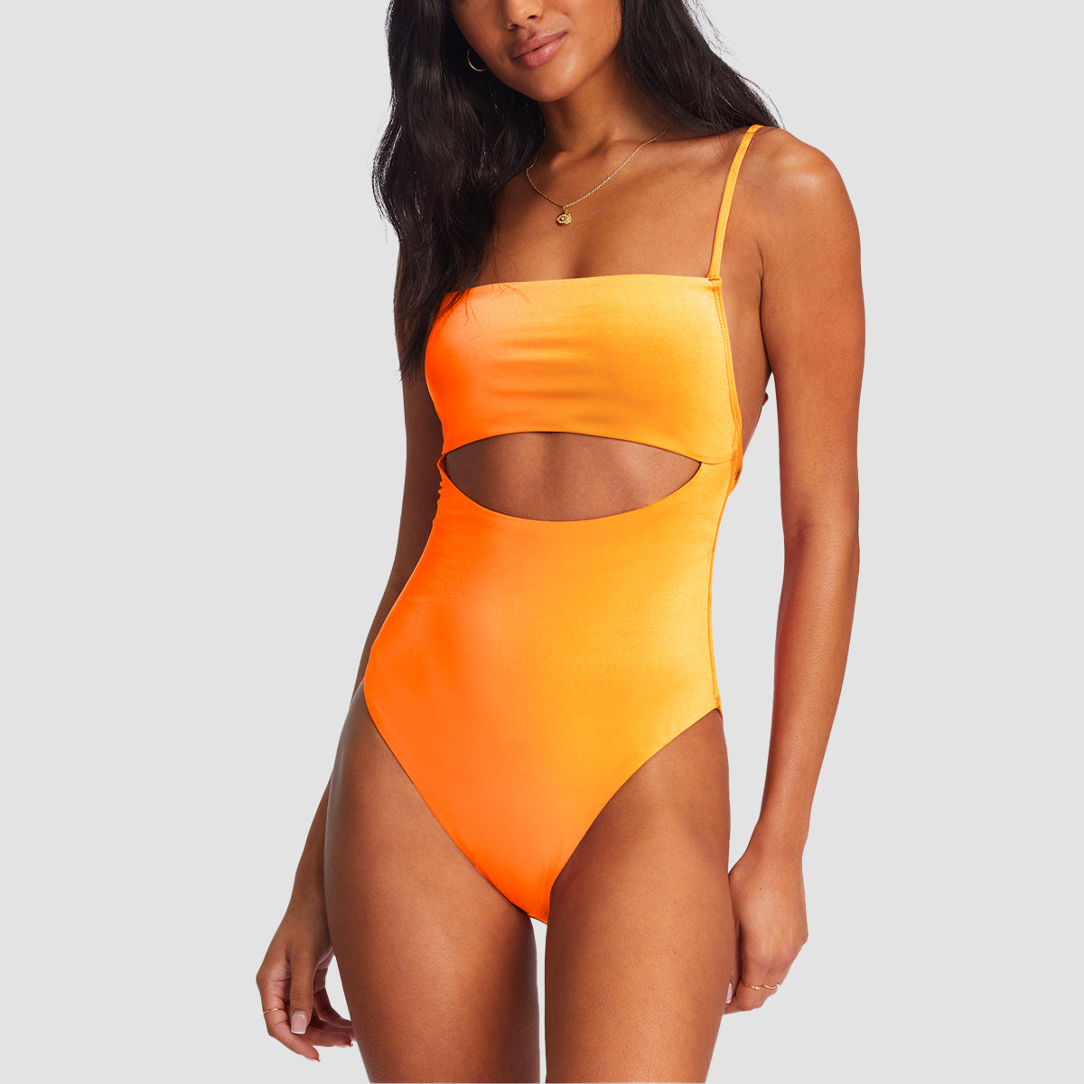 Billabong Sol Searcher One-Piece Swimsuit Orange Crush - Womens