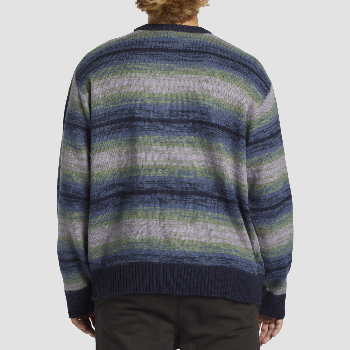 Billabong Stripe Sweatshirt Navy