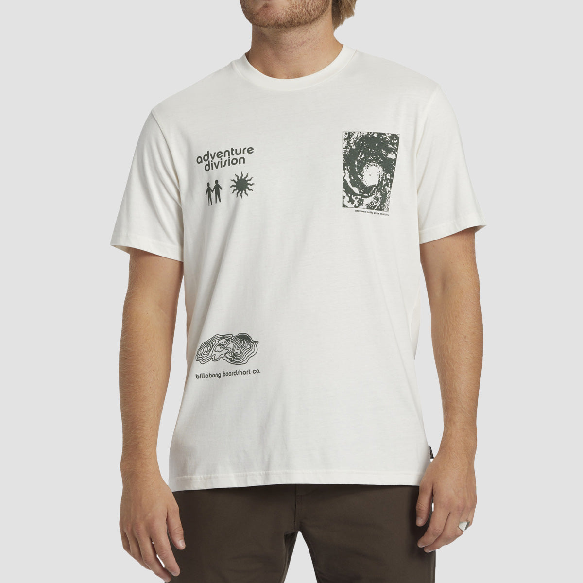 Billabong Tidal Research T-Shirt Off White