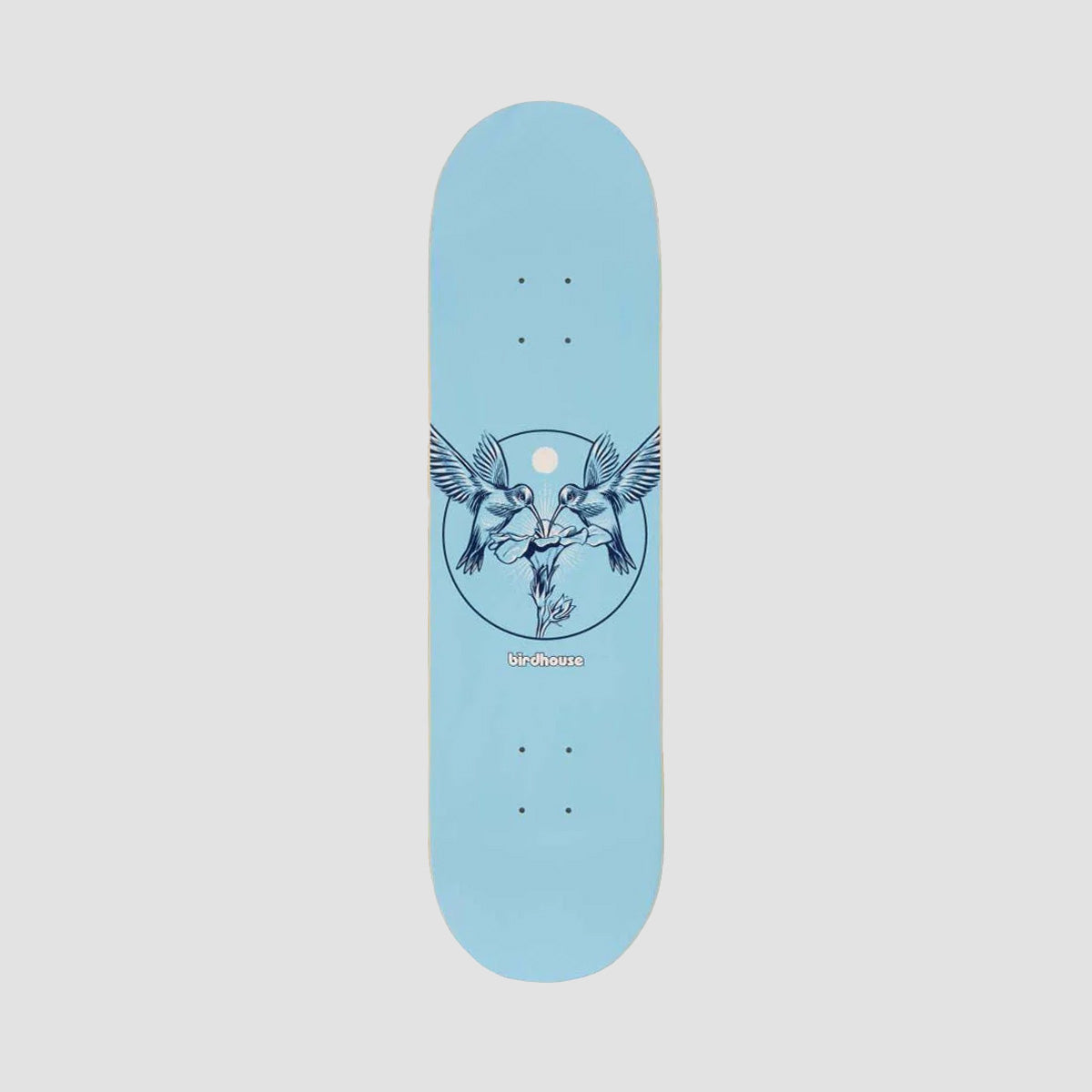 Birdhouse Hummingbird Logo Skateboard Deck Blue - 8.25"