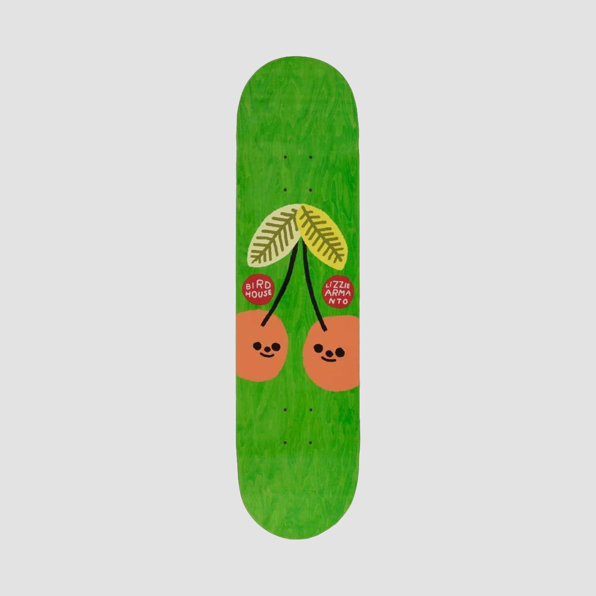 Birdhouse Lizzie Cherry Picked Skateboard Deck Green - 8.00"
