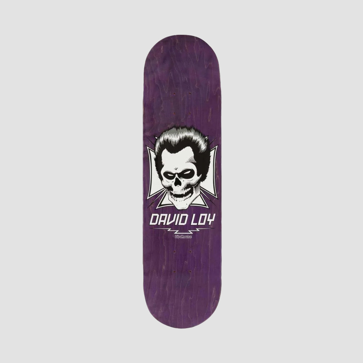 Birdhouse Loy Skull Skateboard Deck Purple - 8.38"