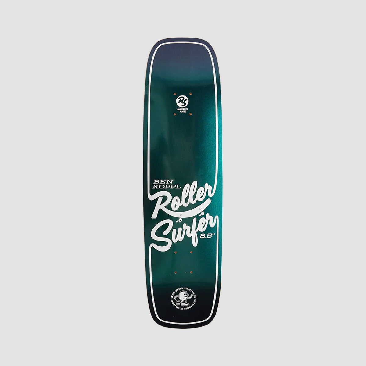 Blast Skates Iridescent Roller Surfer Skateboard Deck - 8.5