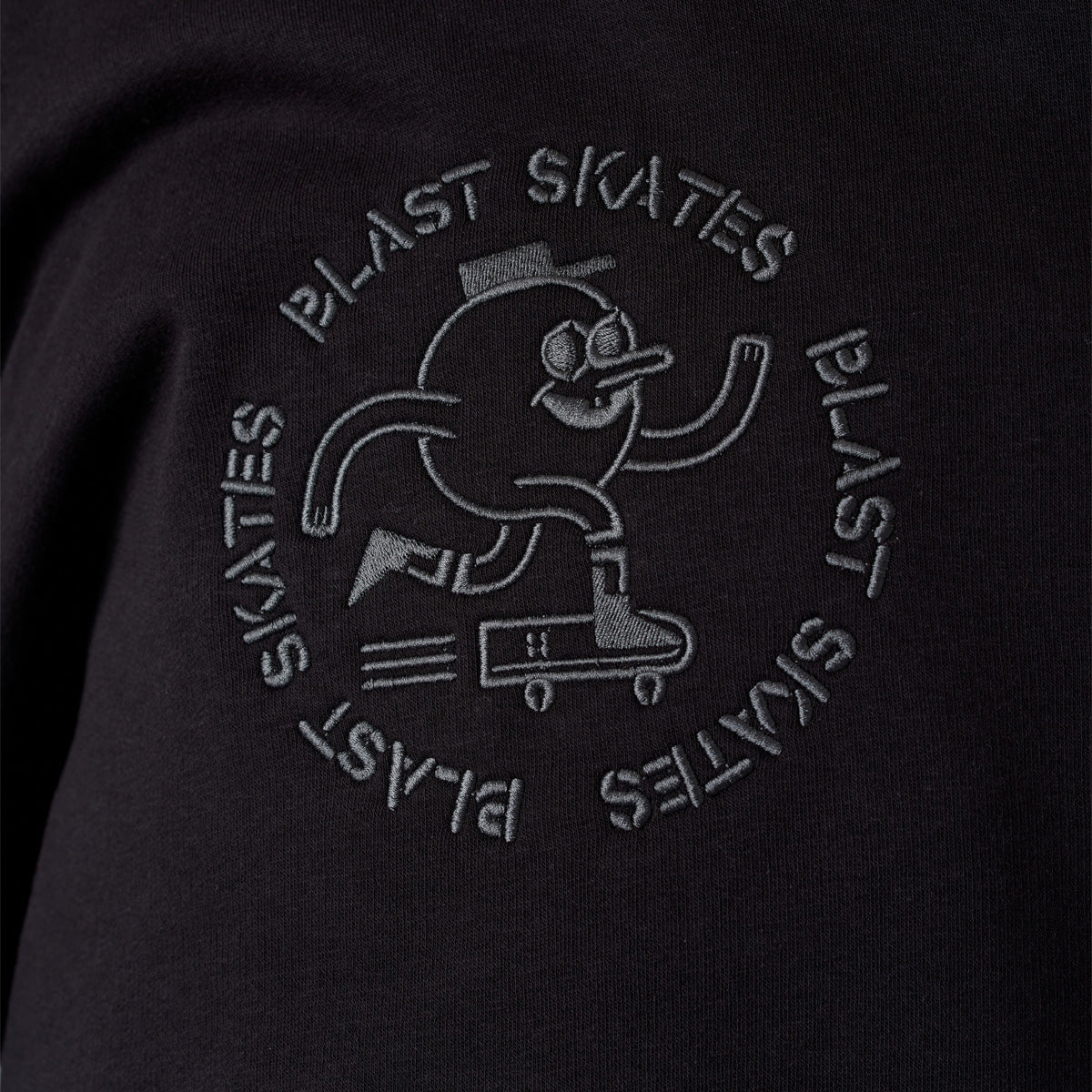Blast Skates Stencil Logo Pullover Hoodie Black