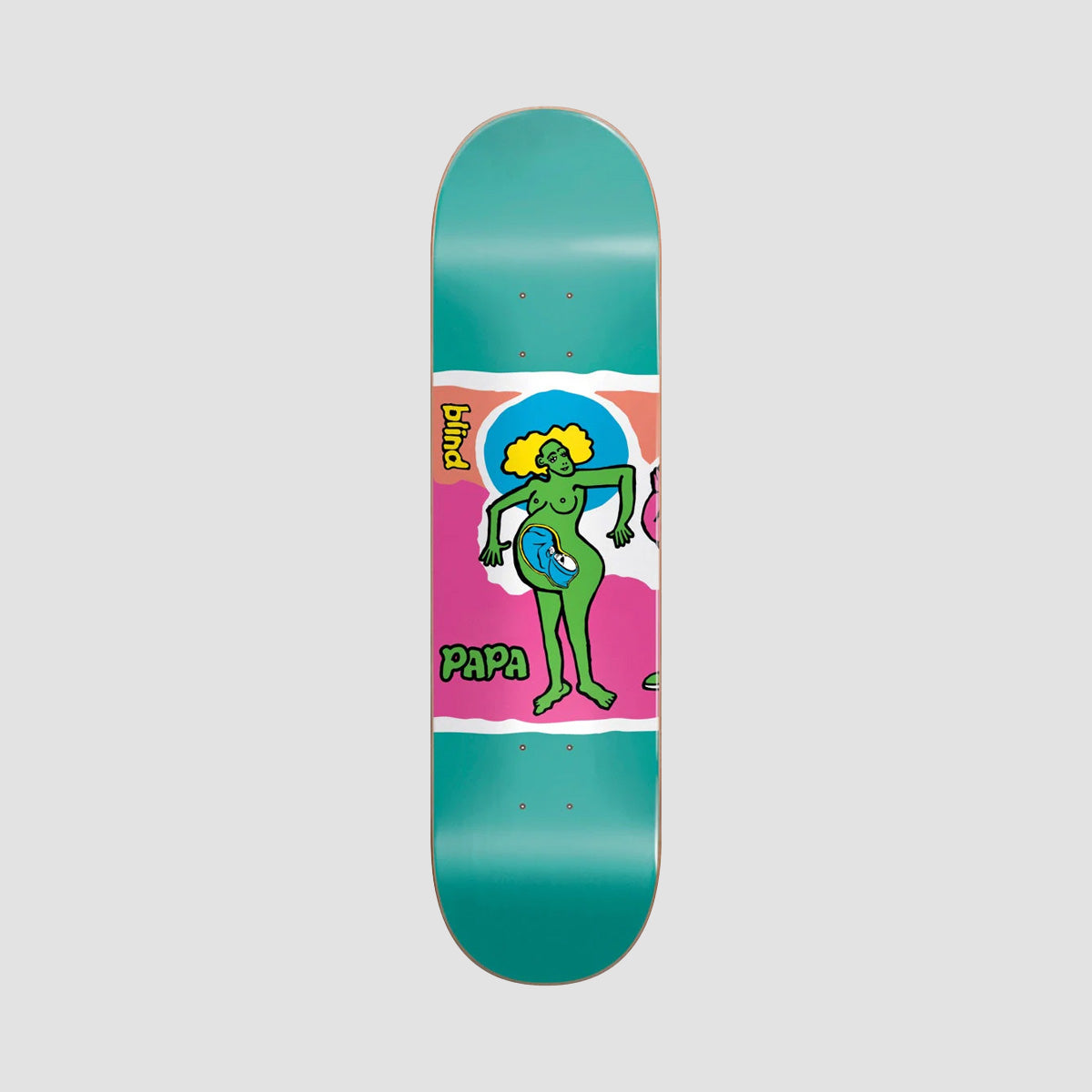 Blind Color Portrait Super Sap R7 Skateboard Deck Micky Papa - 8"