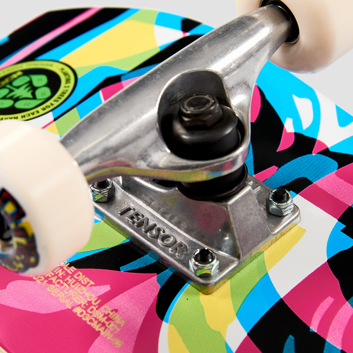 Blind Logo Glitch FP Mid Skateboard White - 7.25"