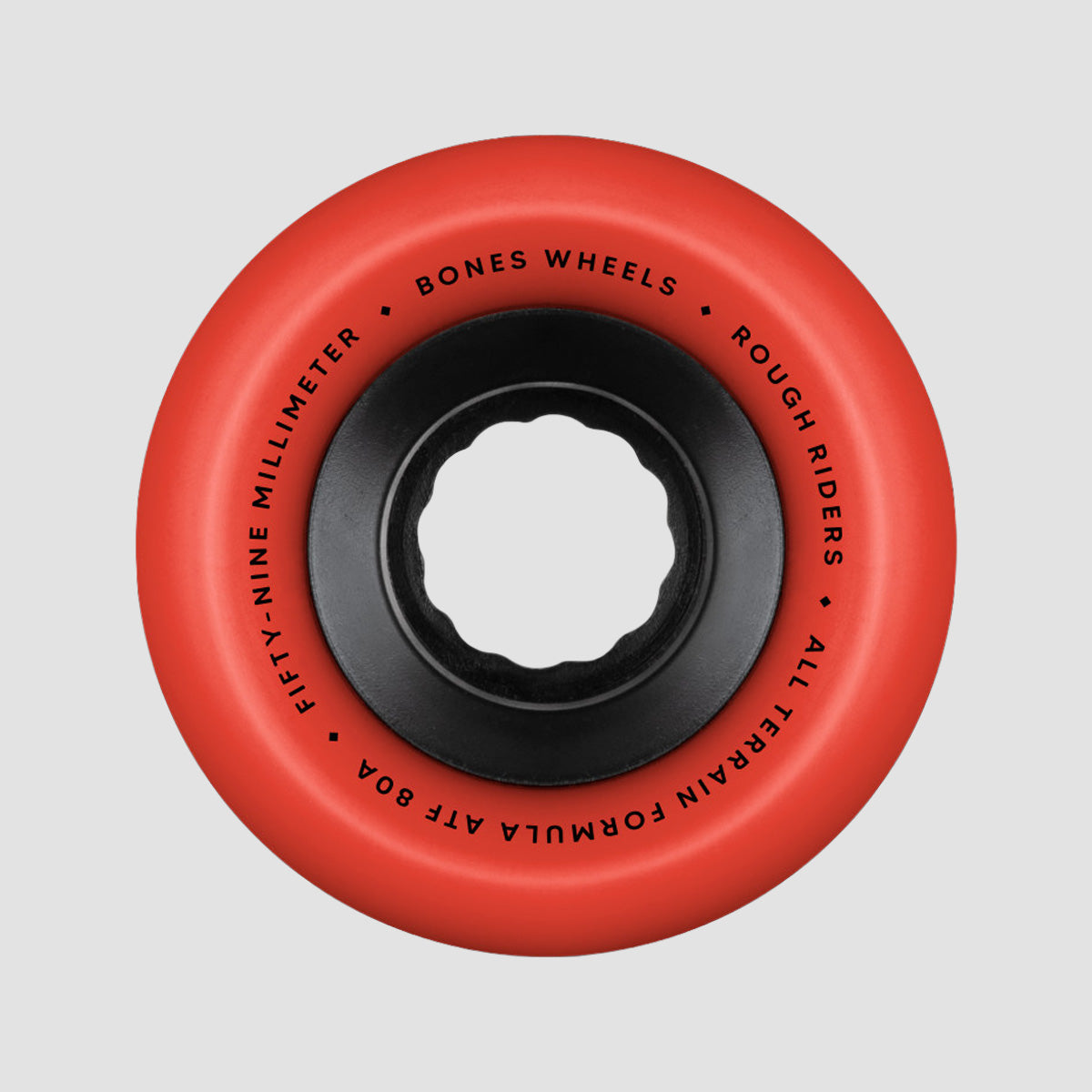 Bones Rough Riders 80A ATF Skateboard Wheels Red 59mm