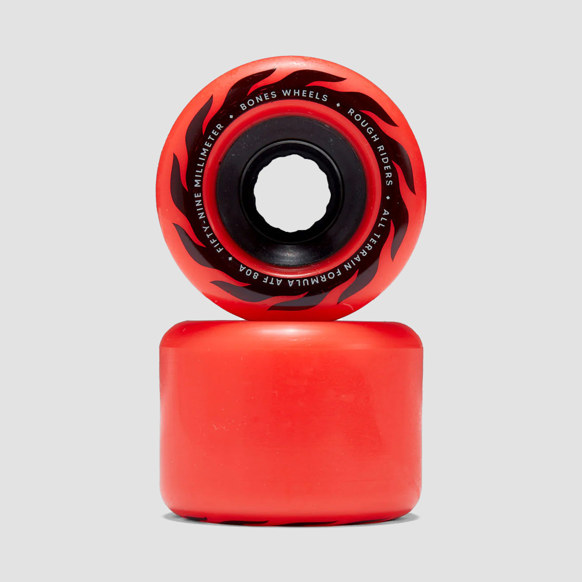 Bones Rough Riders Eternal Flame 80A ATF Skateboard Wheels Red 59mm