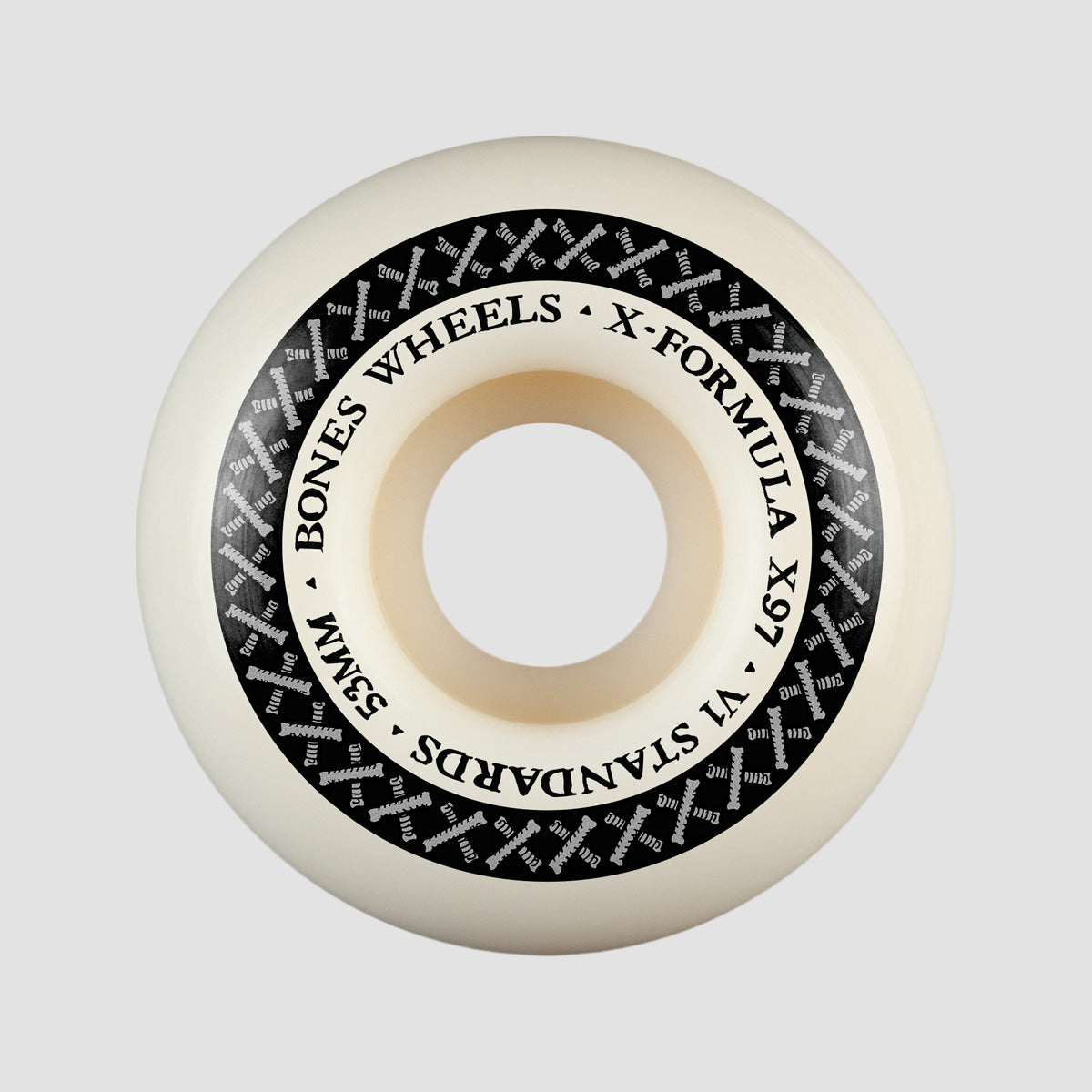 Bones X-Formula V1 Standard 97A Skateboard Wheels White 53mm