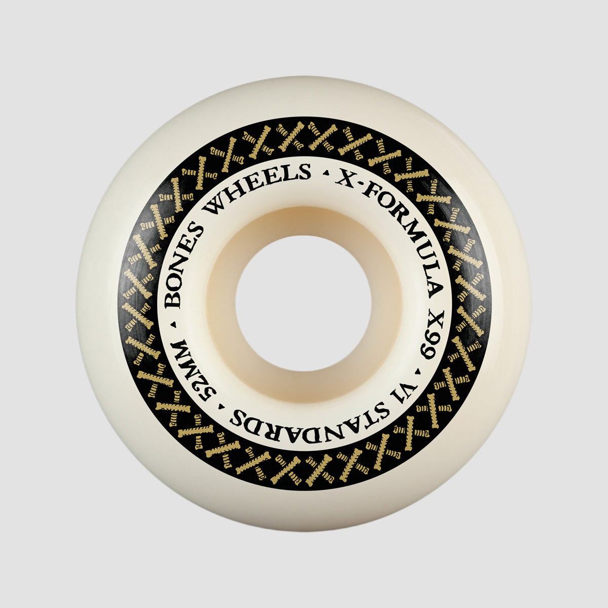 Bones X-Formula V1 Standard 99A Skateboard Wheels White 52mm