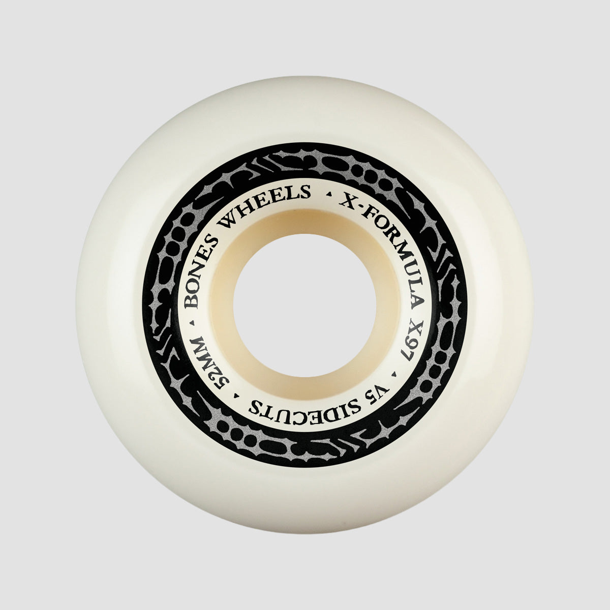 Bones X-Formula V5 Sidecut 97A Skateboard Wheels White 52mm