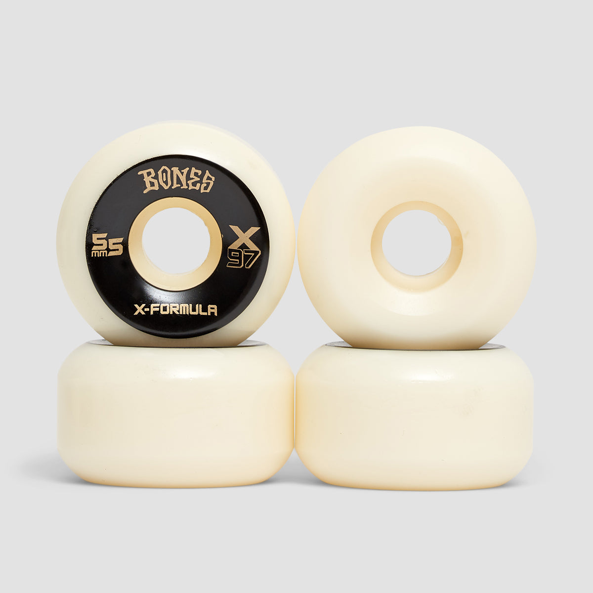 Bones X-Formula V5 Sidecut X97A Skateboard Wheels Natural 55mm