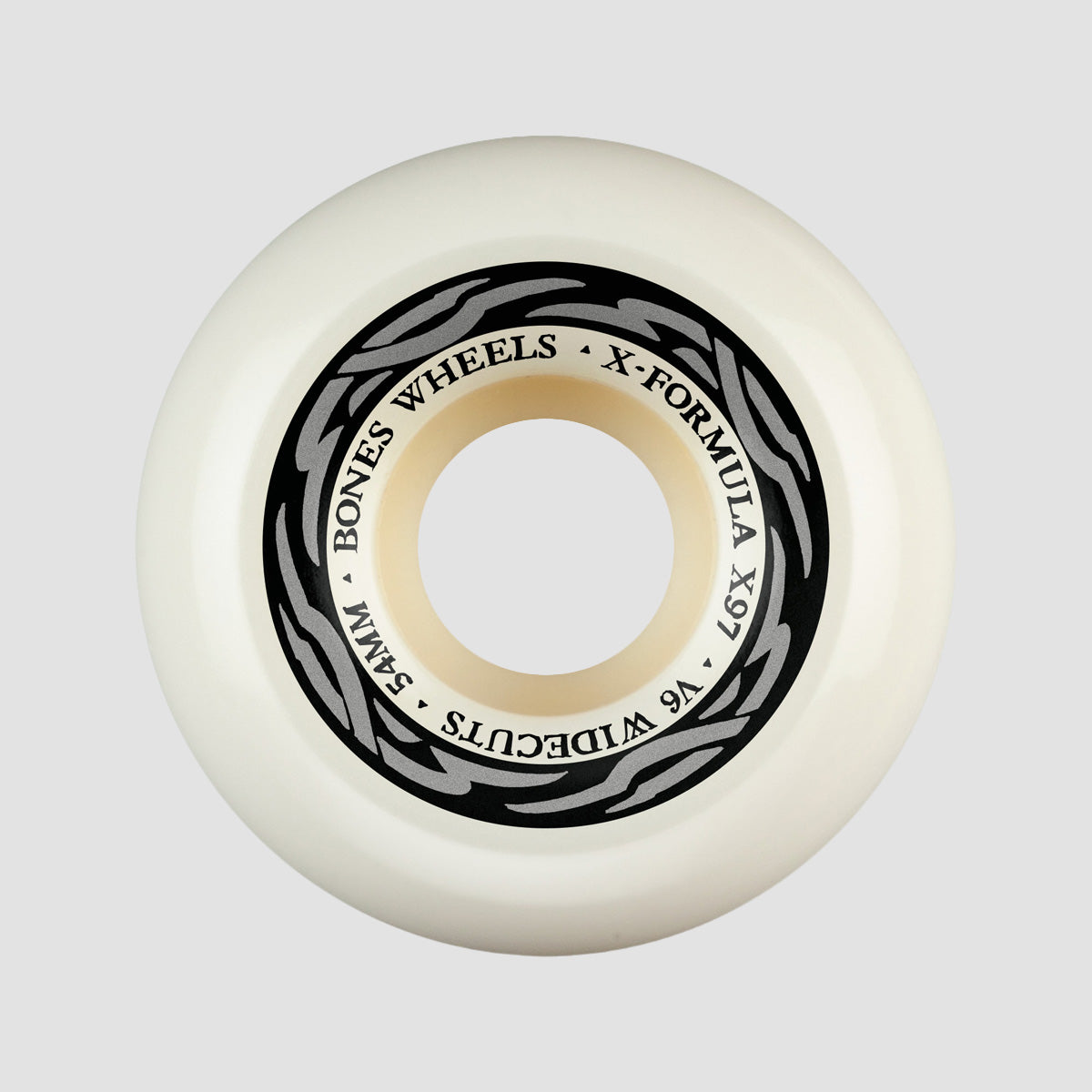 Bones X-Formula V6 Widecut 97A Skateboard Wheels White 54mm